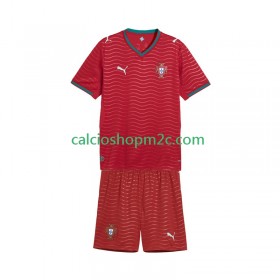 Portogallo Bambino Maglia Prima World Cup 2026 Manica Corta